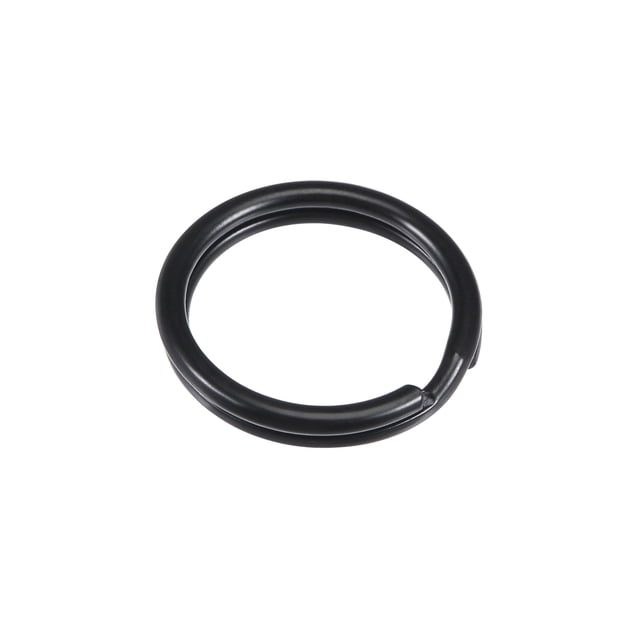 Unique Bargains 15mm Open Flat Split Keyring Connector Electrophoretic Paint Iron 20 Count