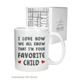thumbnail image 3 of I'm Your Favorite Child Funny Ceramic Coffee Mug - Mom Dad Gag Gifts for Father Mother from Daughter Son Novelty Cup for Men and Women 15 Ounce White, 3 of 4