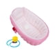 thumbnail image 2 of Bañera inflable,Bañera inflable para bebé,ducha,piscina,lavabo,Bañera de baño portátil de PVC para niños recién nacidos,Bañera inflable portátil de verano para Rosa con bomba de pie, 2 of 9