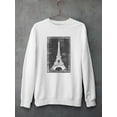 thumbnail image 3 of Eiffel Tower Chalk Art Sweatshirt Men -Ethan Harper Designs, Male Large, 3 of 4