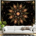 thumbnail image 3 of Gojian Boho Floral Mandala Tapestry Wall Hanging Pink Bohemian Flower Medallion Tapestry Aesthetic Watercolor Hippie Indian Small Tapestries for Bedroom Living Room Dorm Decor, 3 of 6