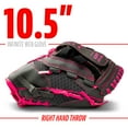 thumbnail image 3 of Franklin Sports Shok Sorb Kids Baseball + Teeball Glove - Youth Baseball, Softball + Tball Glove for Boys + Girls - Right Hand Throw - Pink - 10.5", 3 of 8