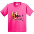 thumbnail image 3 of Inktastic Illinois Girl Butterfly Youth T-Shirt, 3 of 5