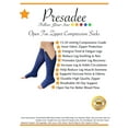 thumbnail image 7 of Presadee Open Toe 15-20 mmHg Moderate Compression Leg Circulation YKK Zipper Navy Socks, 7 of 7
