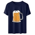 thumbnail image 3 of Blouse pour Femmes Oktoberfest T-Shirt Col Rond Été Imprimé Manches Courtes Pull T-Shirt Habillé Hauts Chemise, 3 of 4
