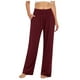 thumbnail image 1 of Pantalones de yoga anchos con bolsillos para mujer - Pantalones palazzo de cintura alta, poliéster/spandex, para todas las ocasiones - Tallas S-XXL, 1 of 6