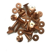 1 Pound 3/4" Rust Proof Copper Rivets and Burrs No. 9 Assorted Lengths