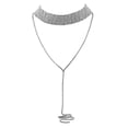 thumbnail image 1 of Xihbxyly Collar Geométrico de Aleación Multicapa con Diamantes, Diseño Único con Incrustaciones de Borlas, Accesorio de Moda, Ideal para Noche, Fiesta o Evento, Un Elegante Regalo para Mujer., 1 of 2