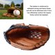 thumbnail image 2 of Baseball Glove§softball Gloves§softball Catcher Gloves§baseball Glove Catcher Gloves§baseball Mitt§softball Mitt Baseball Glove Brown L Size PU Tear Resistant Thickened, 2 of 7