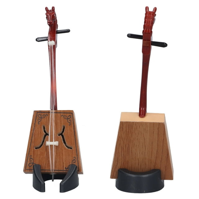 Chinese Instrument Model, Musical Instrument Model Classical Hand Made Miniature Ethnic Musical Instrument Model With Case Stand