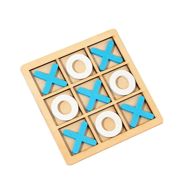 Rbaofujie Jeu de Morpion en Bois pour Enfants Mini Jeu de Société Jeu de Plateau XO Jeu d'Échecs Famille Enfants Jeu de Casse-Tête Jouets Éducatifs pour Enfants, Cadeaux de Fête d'Anniversaire, Articles pour Sacs Goody