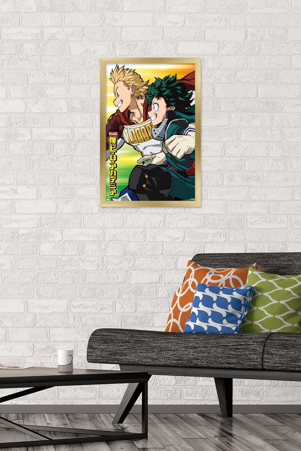 My Hero Academia: Season 4 - Teaser Visual Wall Poster, 14.725" x 22.375" Framed