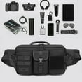 thumbnail image 5 of Messenger bag outdoor tactical waist bag multifunctional sports men's chest bag waist bag - Khaki, 5 of 5