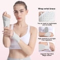 thumbnail image 4 of Pebbuoy Sports Wristband Wrist Brace with Fastener Tape Adjustable Breathable Fabric Compression Support Wrist Wrap Fitness Joint Support Wrist Guard, 4 of 6