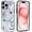 Mysterious Solar System Blue, variant on Case for iPhone 15, Compatible with MagSafe, Pretty Watercolor Flowers for Shockproof Protective, Slim Hard PC+TPU Cute Bumper Magnetic Clear Case for iPhone 15 - Blue
