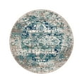 thumbnail image 3 of Unique Loom Aarhus Collection Area Rug - Vintage (5' 3" Round Blue/Gray), 3 of 7