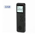 thumbnail image 2 of 32GB Digital Voice Recorder Voice Activated Recorder Noise Reduction Dictaphone MP3 Player HD Recording 10h Continuous Recording Line-In Function for Meeting Lecture Interview Class MP3 Record, 2 of 8
