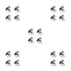 thumbnail image 1 of Molde para pasteles Bearachild de Acero inoxidable 4 piezas, 1 of 6