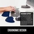 thumbnail image 5 of GORILLA GRIP Gel Memory Foam Wrist Rest for Computer Keyboard, Mouse, Ergonomic Design, Desk Pads, 2 Piece Set, Navy, 5 of 10