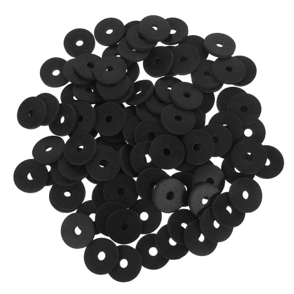 LOLIPPYY 100Pcs Black Rubber Flat Washers Reliable Sealing Gaskets for Outdoor Faucet Repair