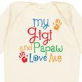 thumbnail image 4 of Inktastic Gigi and Papaw Love Me Grandchild Boys or Girls Long Sleeve Baby Bodysuit, 4 of 5