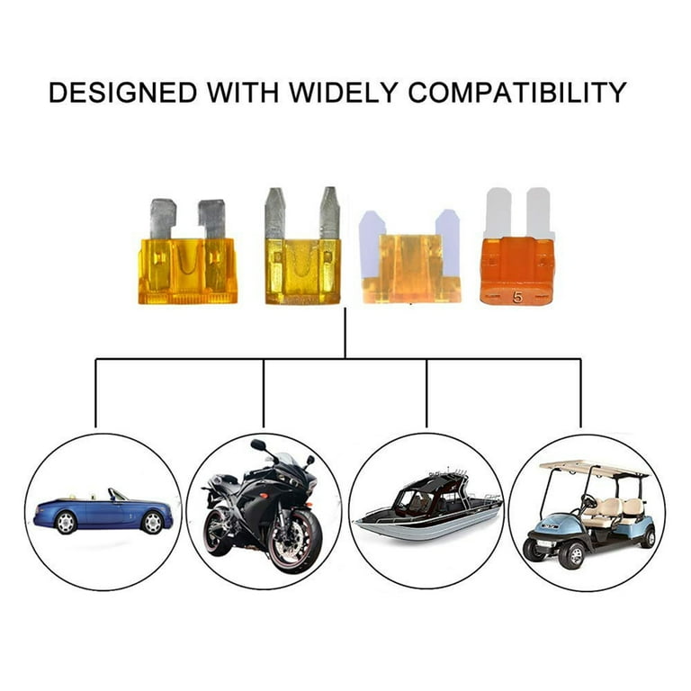 4 Types 12v Add-a-circuit Adapter And Fuse Kit,fuse Tap Fuse Holder With  Micro2 Mini Ats Low Profil