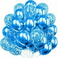 thumbnail image 1 of Nvzi Globos, 30 piezas de globos de confeti de 12 pulgadas y globos de látex morado y rosa metálico con cinta, baby shower, decoraciones para fiestas de bodas, K, 1 of 4