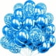 thumbnail image 1 of Nvzi Globos, 30 piezas de globos de confeti de 12 pulgadas y globos de látex morado y rosa metálico con cinta, baby shower, decoraciones para fiestas de bodas, K, 1 of 4