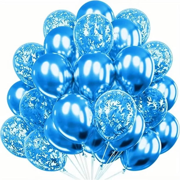 Nvzi Globos, 30 piezas de globos de confeti de 12 pulgadas y globos de látex morado y rosa metálico con cinta, baby shower, decoraciones para fiestas de bodas, K