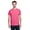 Safety Pink, variant on Gildan G500 Adult Unisex White Heavy Cotton T-Shirts, in Size 5XL