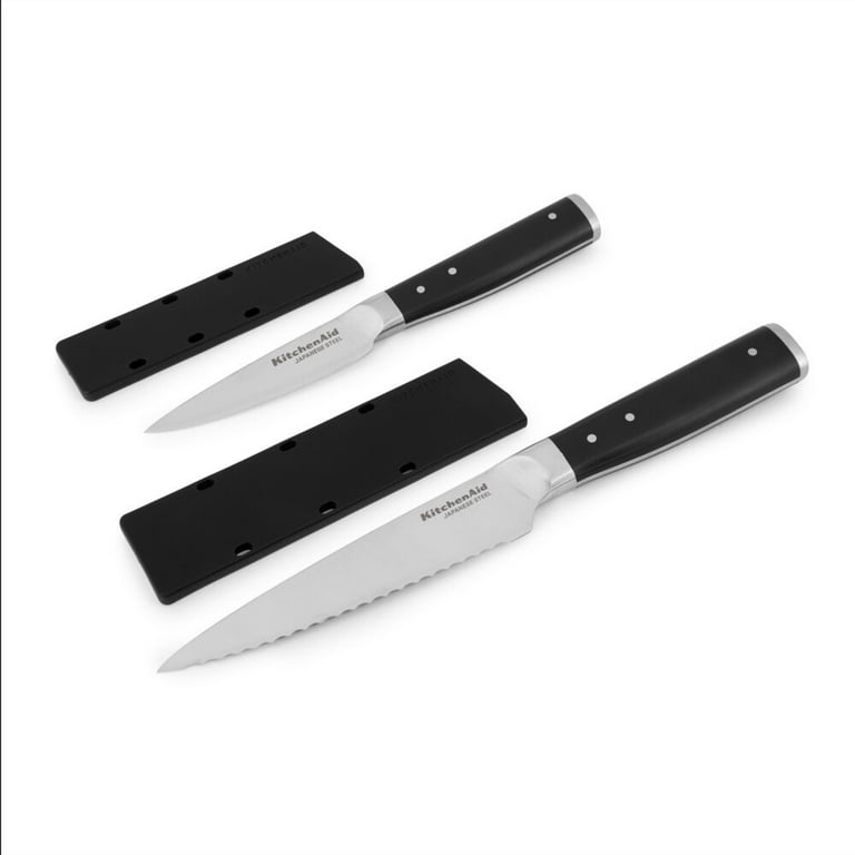KitchenAid Gourmet Forged Serrated Utility Knife, 5.5-Inch, Black
