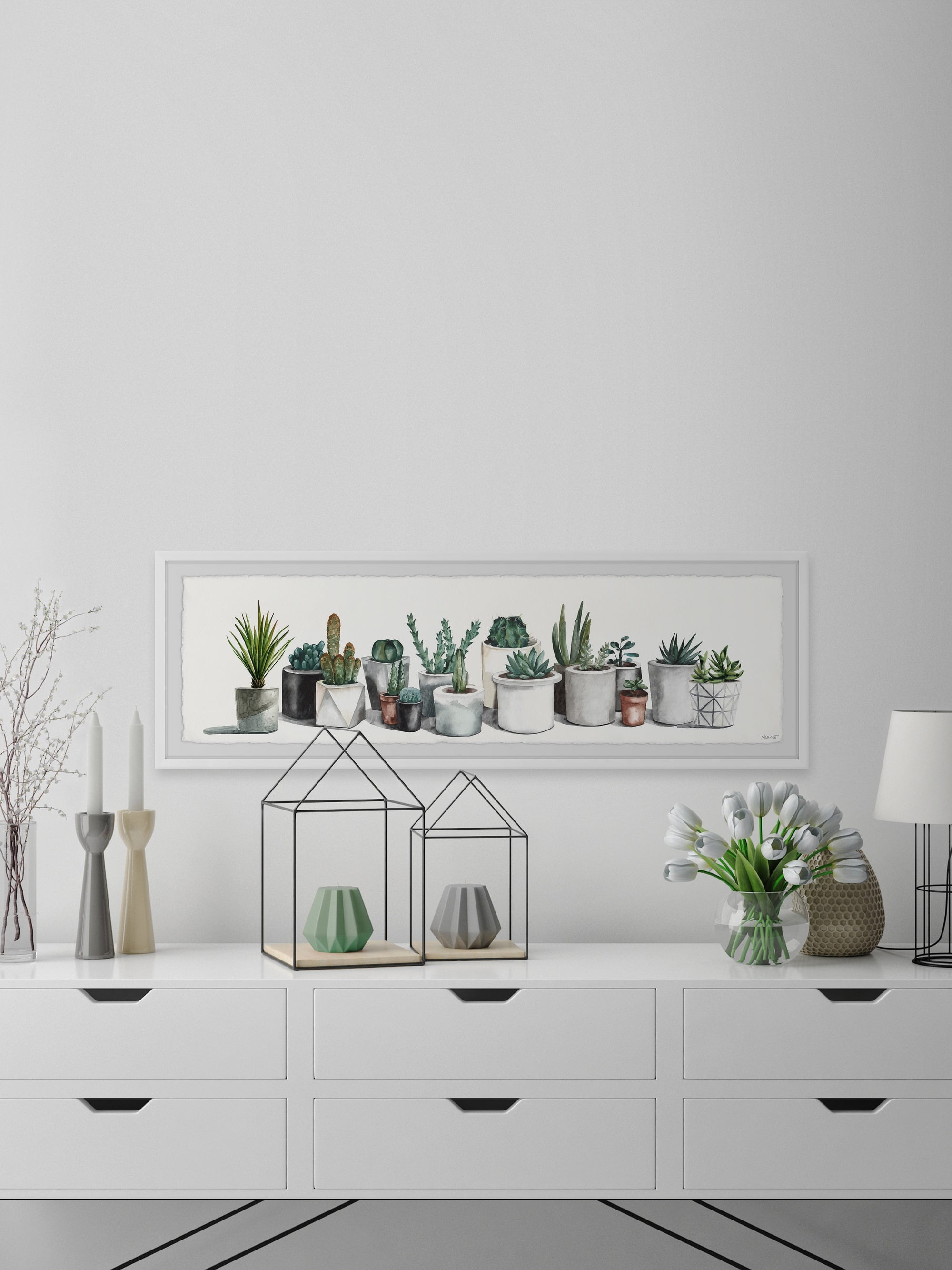 Marmont Hill Sturdy Indoor Plants Framed Wall Art