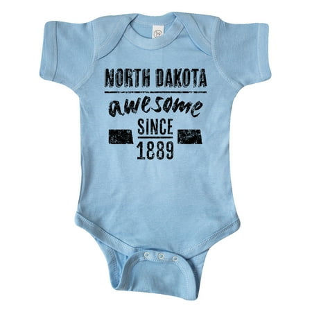 

Inktastic North Dakota Awesome Since 1889 Gift Baby Boy or Baby Girl Bodysuit