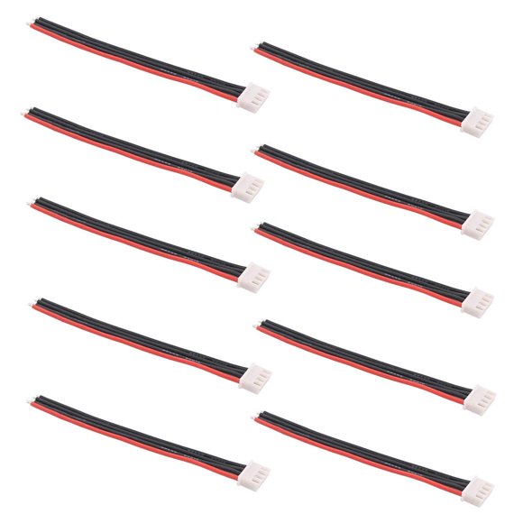 OliRC 10pcs 4" / 10cm JST-XH 3S Balance Plug Connector Adapter Lead Wire 22awg Silicone Cable for RC Lipo Battery Charger(C123-10)…