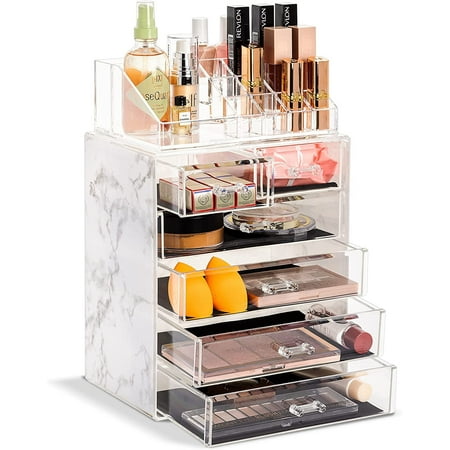 Sorbus (4 Large 3 Small Drawers Marble Case)