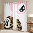 thumbnail image 2 of jejeloiu Cheetah Print Billiard Blackout Curtains Set of 2 (52x84 Each),Billiard Game Lover Window Curtains For Men Women, 2 of 6