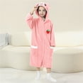 thumbnail image 2 of Soft Bath Towels Hooded Cute Bath Towel Sleeping Robe Pockets Adults Absorbent, 2 of 5