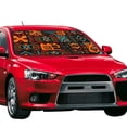 thumbnail image 2 of XMXT Car Sun Shade Windshield, African Tribal Decoration Graffiti Sunshade for Car Windshield Sun Shades for Car SUV Truck, s, 2 of 9