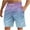 Blue, variant on Mens Shorts Men's Special Print Beach Casual Trouser Shorts Pants