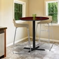 thumbnail image 2 of Ares Café High Stool- Natural/Chrome, 2 of 4
