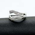 thumbnail image 3 of Uloveido 5pcs Wedding Engagement Rings for Women Anniversary Promise Ring Bridal Sets Infinity Band Guard Enhancer (size 9) Y450, 3 of 6