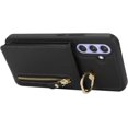 thumbnail image 6 of Samsung Galaxy A54 5G Case with Card Holder for Women, Samsung Galaxy A54 5G Phone Case Wallet with Credit Card with Ring Kickstand Zipper Slim Stand Case - Black, 6 of 12