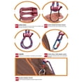 thumbnail image 4 of Greeniant Belay Rappel Device Aleación V-Grooved Descender Gear Backpacking Climbers Downhill Stop Hardware Outdoor Purple Type2 NO2, 4 of 6