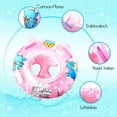 thumbnail image 3 of Anneau de Natation Siège de Natation pour Bébé Aide à la Flottabilité pour Bébé avec Siège de Natation en PVC pour Jouet d'Aide à la Flottabilité pour Tout-Petits 6 Mois à 36 Mois (Rosa1), 3 of 4