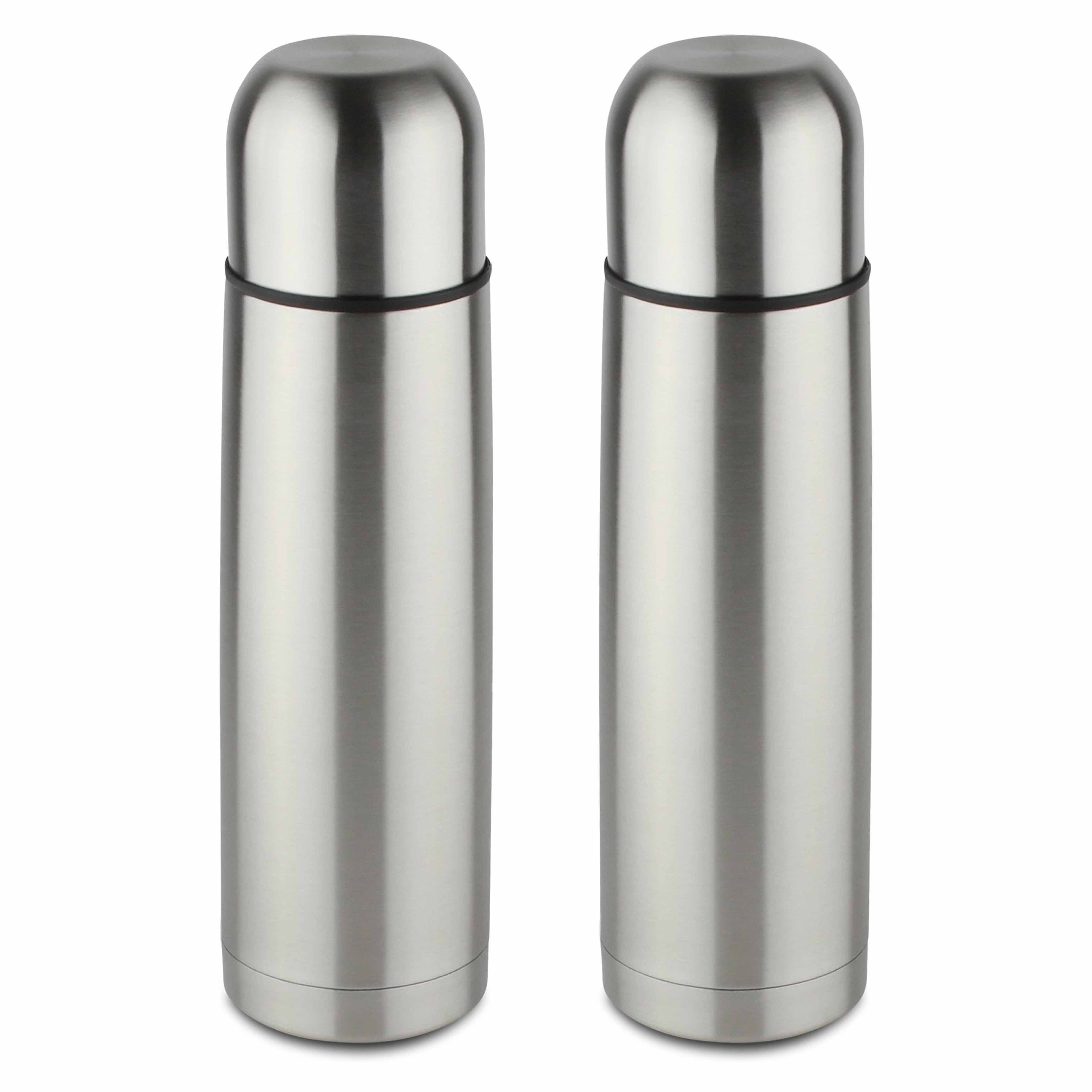 2 Large Insulated Thermos Vacuum Flask Coffee Mug Water Bottle