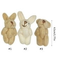 thumbnail image 3 of KUFptva Mini Bunny/Bear Toy Plush Stuffed Soft Toy for Keychain Craft DIY Accessory Birthday Gifts Party Favor 1.8" High, 3 of 7