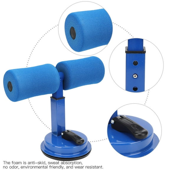 Sit-up Aid, Core Strength to Build Muscle Sit-up Assistant, Fat Reduction for Home Gym Men Women Full Body Workout Blue