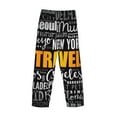 thumbnail image 4 of Kdxio Travel Print Men's Sleep Pajama Pant Lounge Pants with Pockets, 4 of 8
