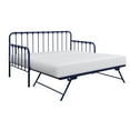 thumbnail image 2 of OakvillePark LaPrele Metal Daybed with Lift-Up Trundle, Twin/Twin, Navy Blue, 2 of 4