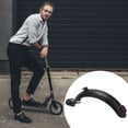 thumbnail image 3 of Scooter  Rear Mudguard, Recyclable High Strength Compact Universal Portable Electric Scooter Rear Mugguard with Hook and Taillight for Mijia M365 Black, 3 of 8
